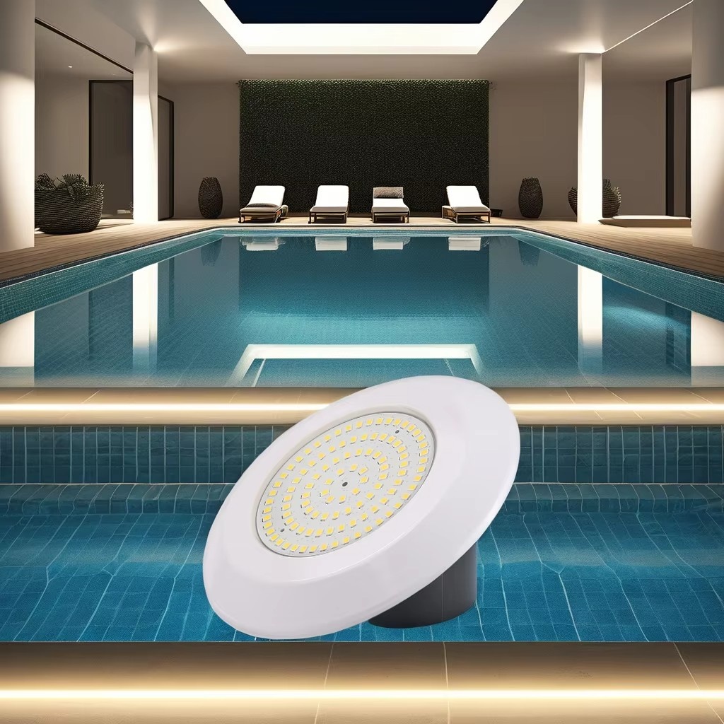 Iluminación LED para piscina interior residencial