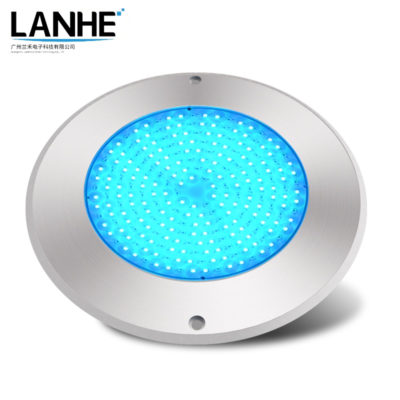 Luz LED de piscina con efecto azul