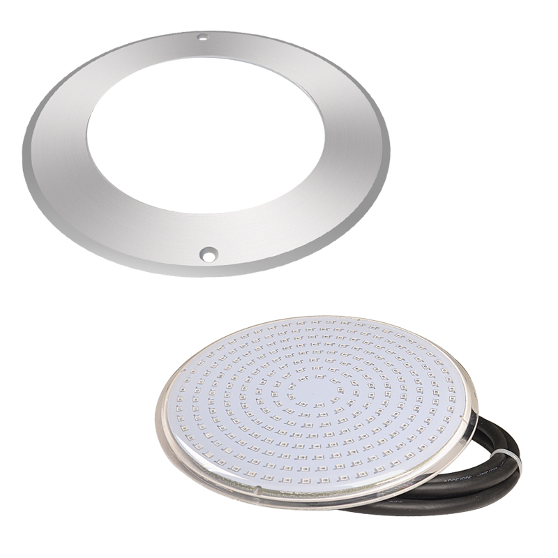 Estructura reemplazable de luz LED superfina con aro de acero inoxidable