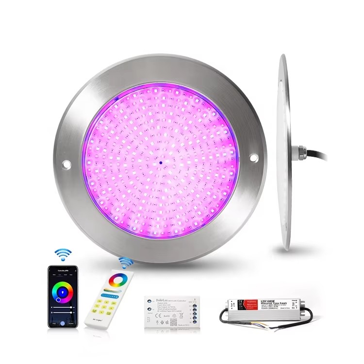 Luz LED superfina RGB con control remoto y fuente de alimentación